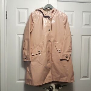 Coach Patent Leather Raincoat in Orchid Pink